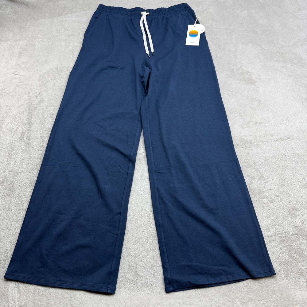 Vuori Halo Essential Wideleg Womens XL Blue Coast Heather Loungewear Softcore
